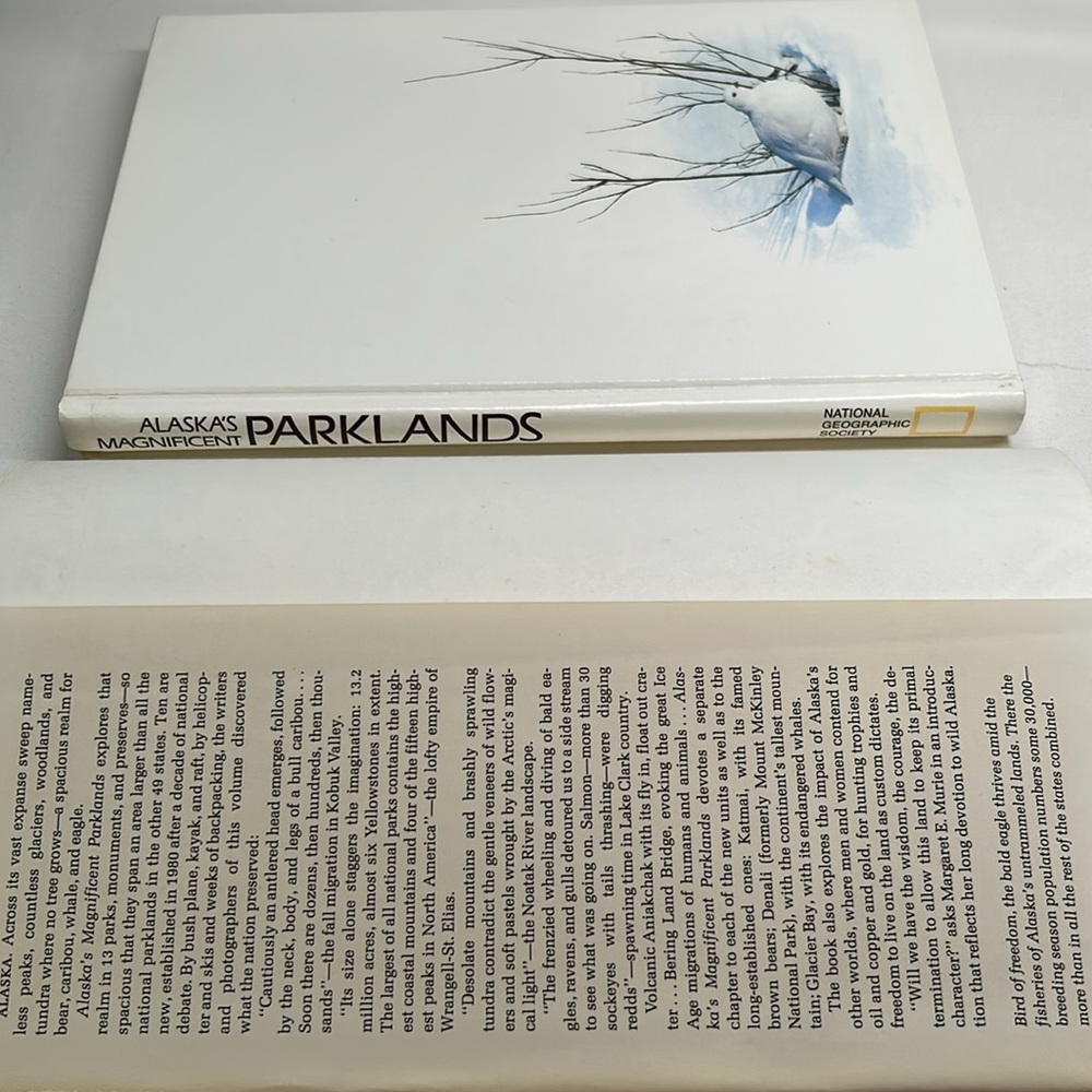 💕 Vintage Alaska's Magnificent Parklands National Geographic Society Book - Picture 4 of 16